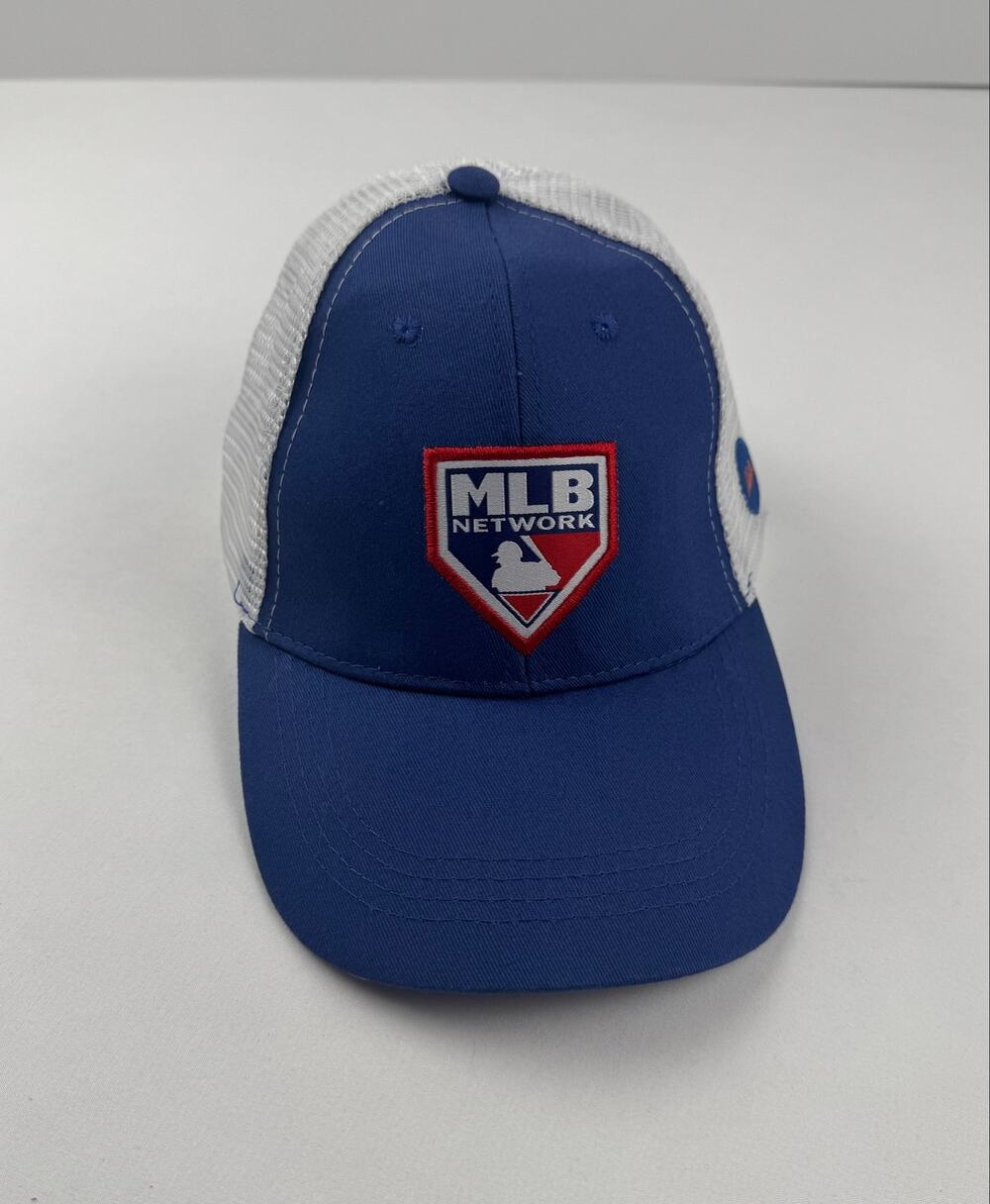 MLB Network New York Mets Trucker Hat Blue White Mesh Baseball Cap OS